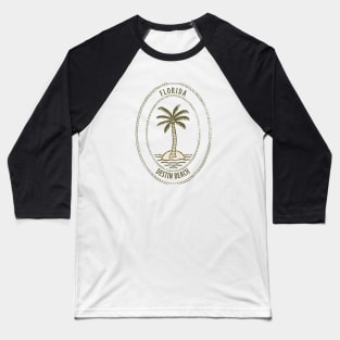 Retro cool Destin Beach Florida Palm Tree Baseball T-Shirt
